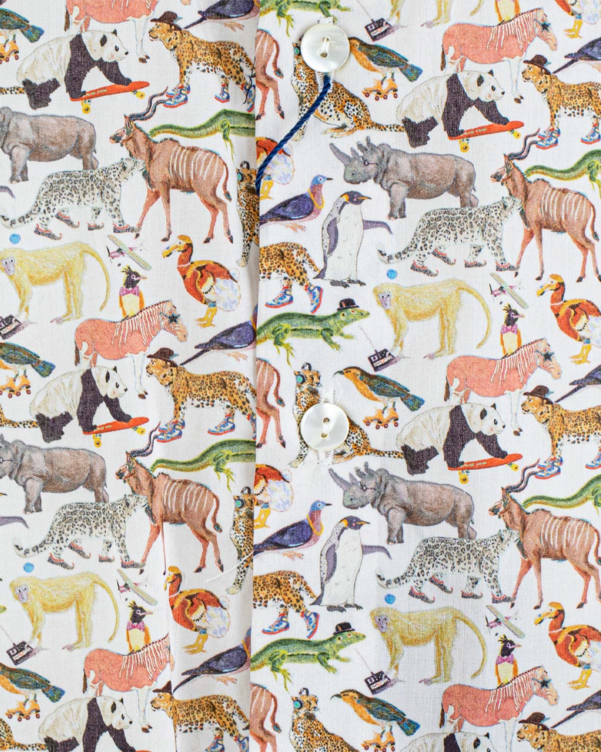 Bernard Liberty Colorful Animals Shirt
